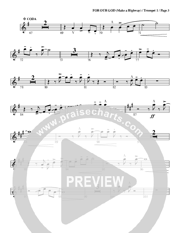 For Our God Trumpet 1 (G3 Worship)