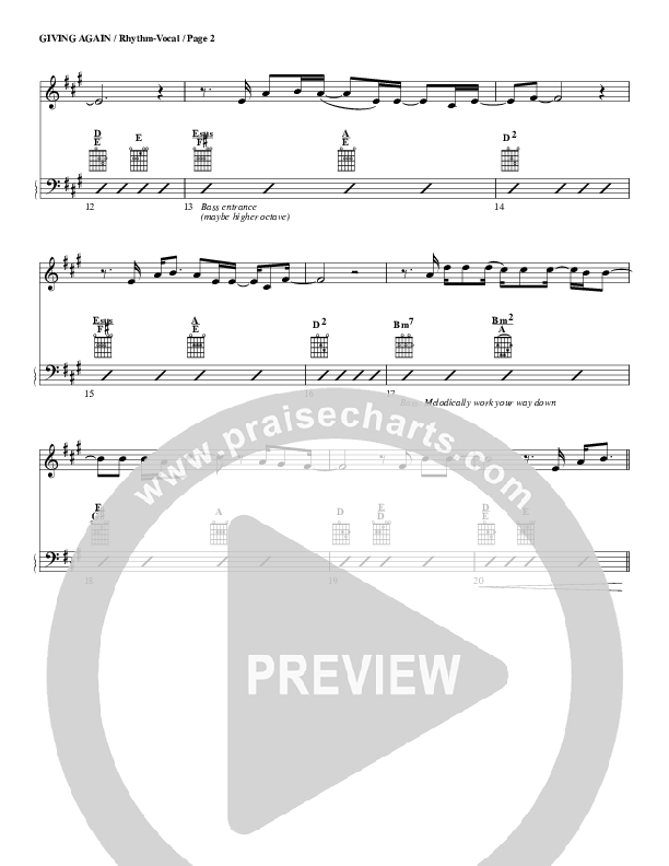 Giving Again Rhythm/Vocal (G3 Worship)