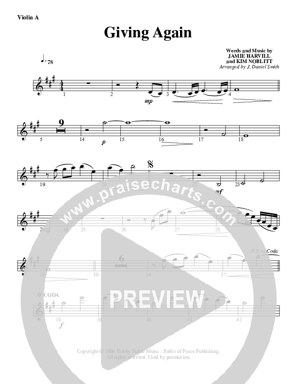 Giving Again Violin 1 (G3 Worship)