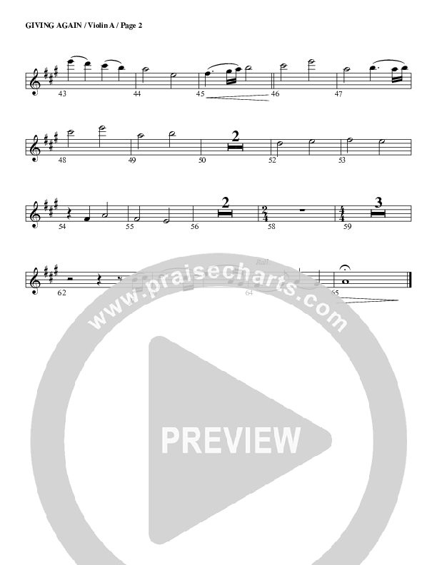 Giving Again Violin 1 (G3 Worship)
