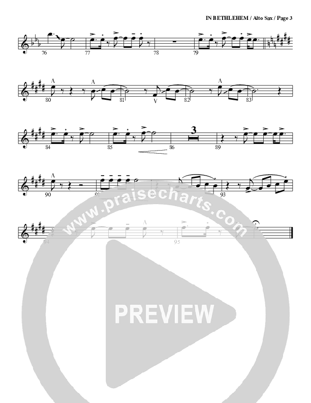 In Bethlehem Alto Sax (G3 Worship)