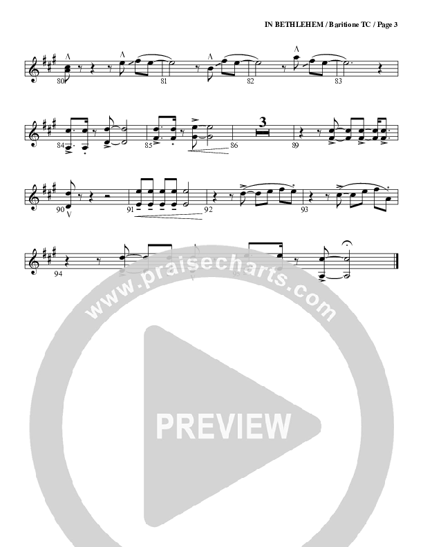 In Bethlehem Baritone TC (G3 Worship)