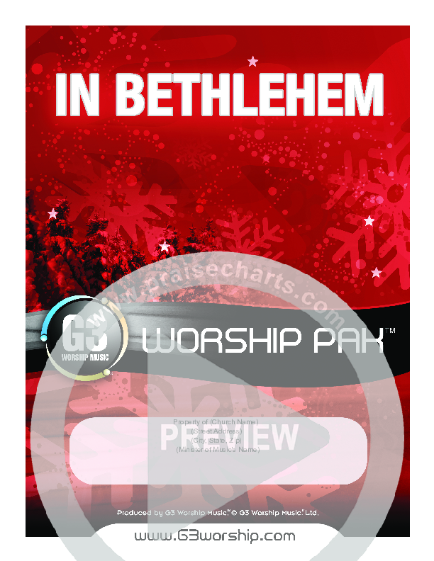 In Bethlehem Cover Sheet (G3 Worship)