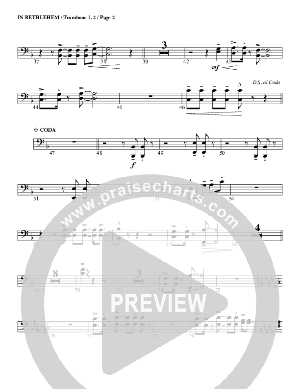 In Bethlehem Trombone 1/2 (G3 Worship)