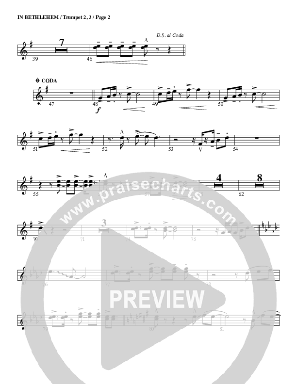 In Bethlehem Trumpet 2/3 (G3 Worship)