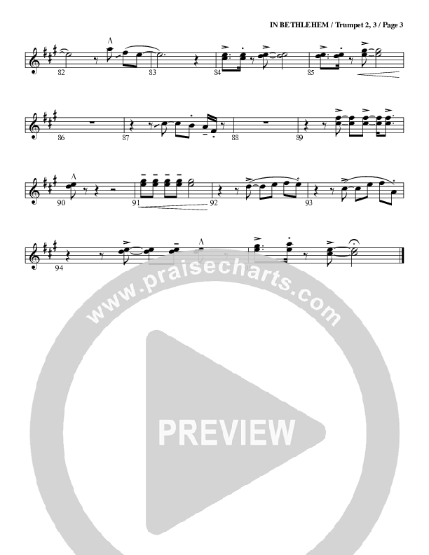 In Bethlehem Trumpet 2/3 (G3 Worship)