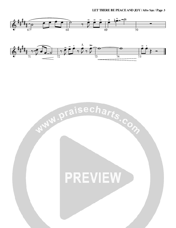 Let There Be Peace And Joy Alto Sax (G3 Worship)
