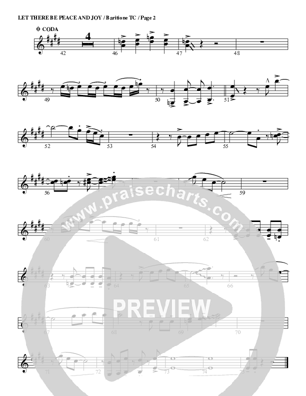Let There Be Peace And Joy Baritone TC (G3 Worship)