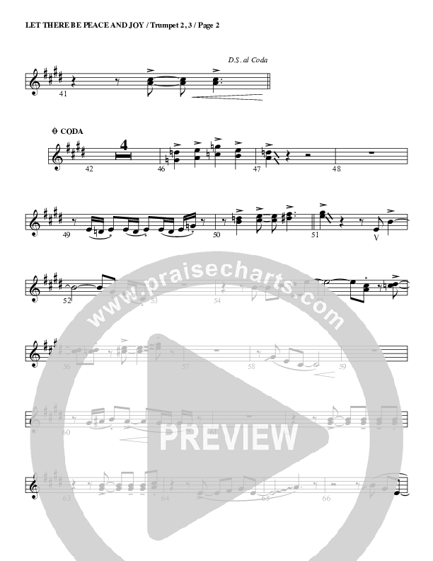 Let There Be Peace And Joy Trumpet 2/3 (G3 Worship)
