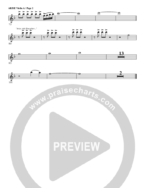 Arise Violin 1 (G3 Worship)