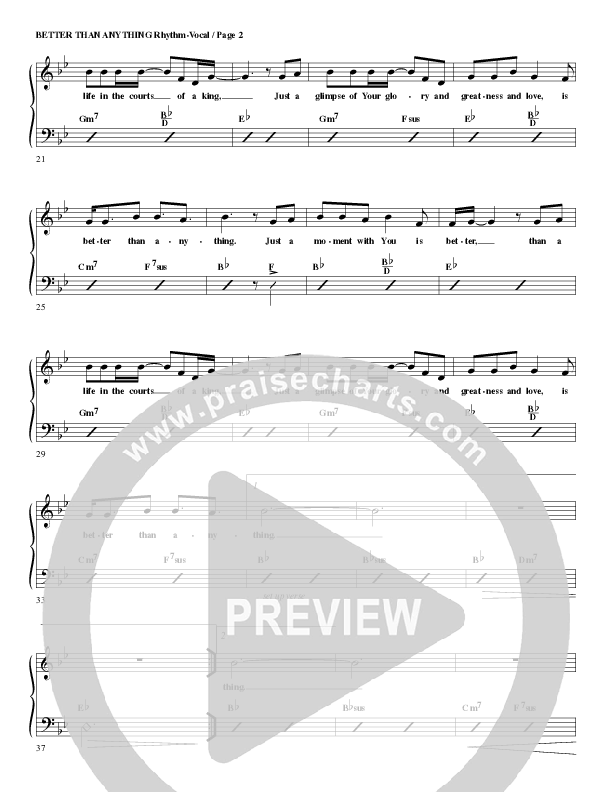 Better Than Anything Rhythm/Vocal (G3 Worship)