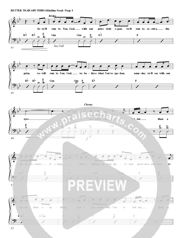 Better Than Anything Rhythm/Vocal (G3 Worship)