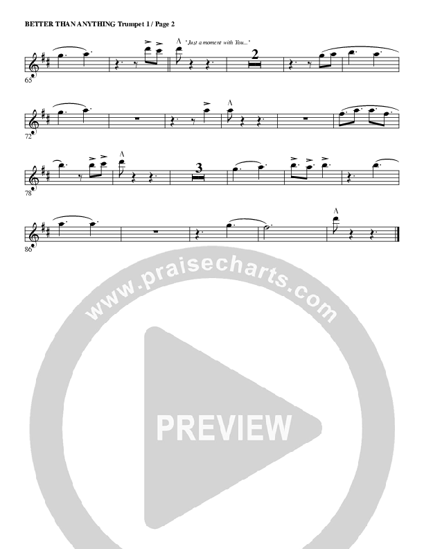 Better Than Anything Trumpet 1 (G3 Worship)