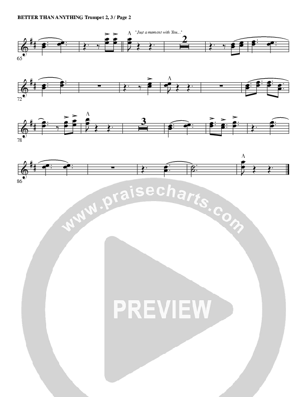 Better Than Anything Trumpet 2/3 (G3 Worship)
