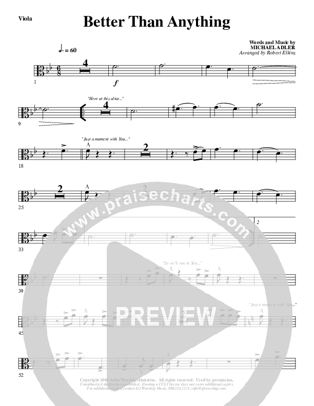 Better Than Anything Viola (G3 Worship)