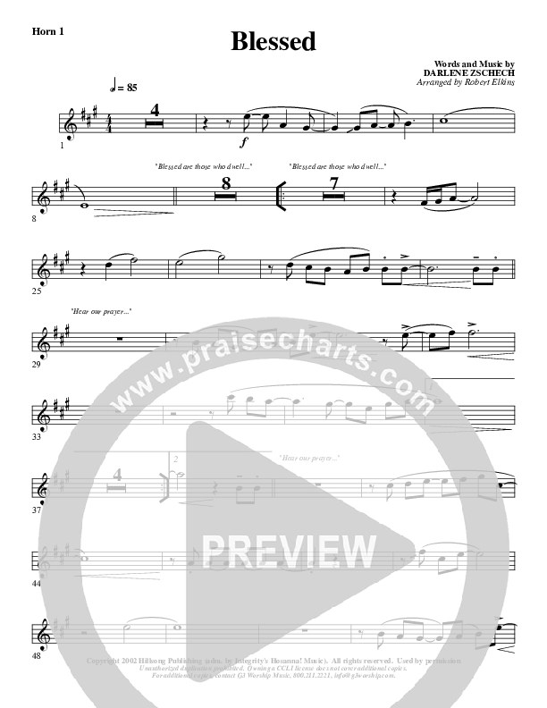 Blessed French Horn 1 (G3 Worship)