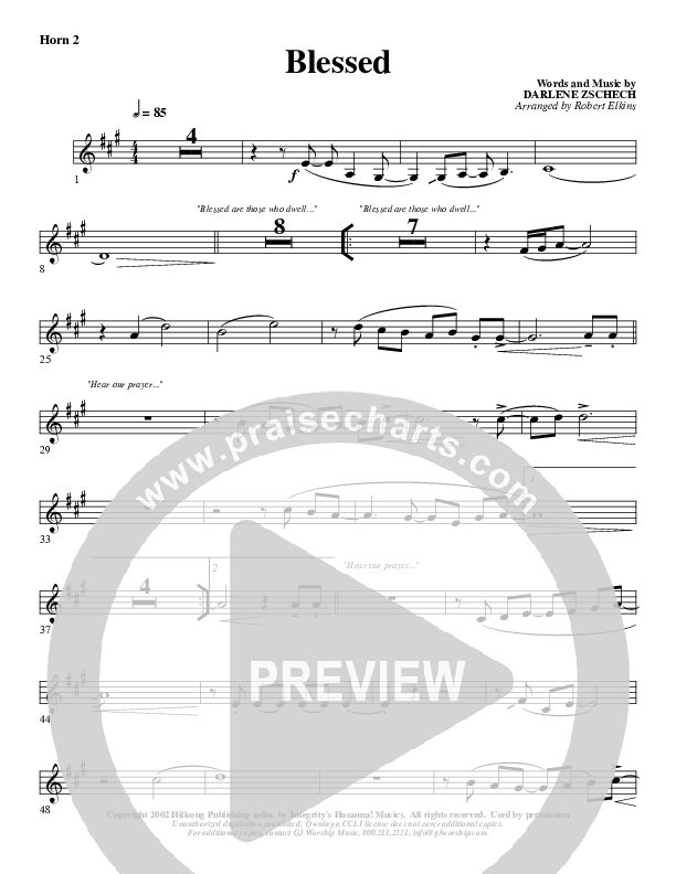 Blessed French Horn 2 (G3 Worship)