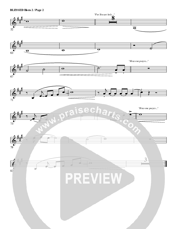 Blessed French Horn 2 (G3 Worship)