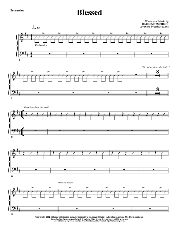 Blessed Percussion (G3 Worship)