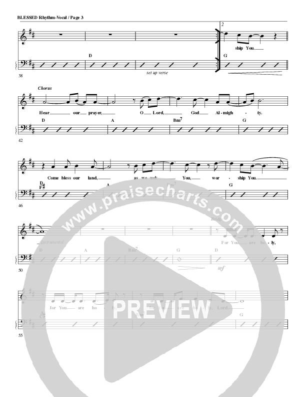 Blessed Rhythm/Vocal (G3 Worship)