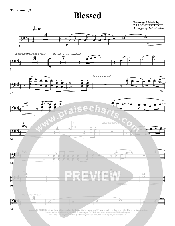 Blessed Trombone 1/2 (G3 Worship)