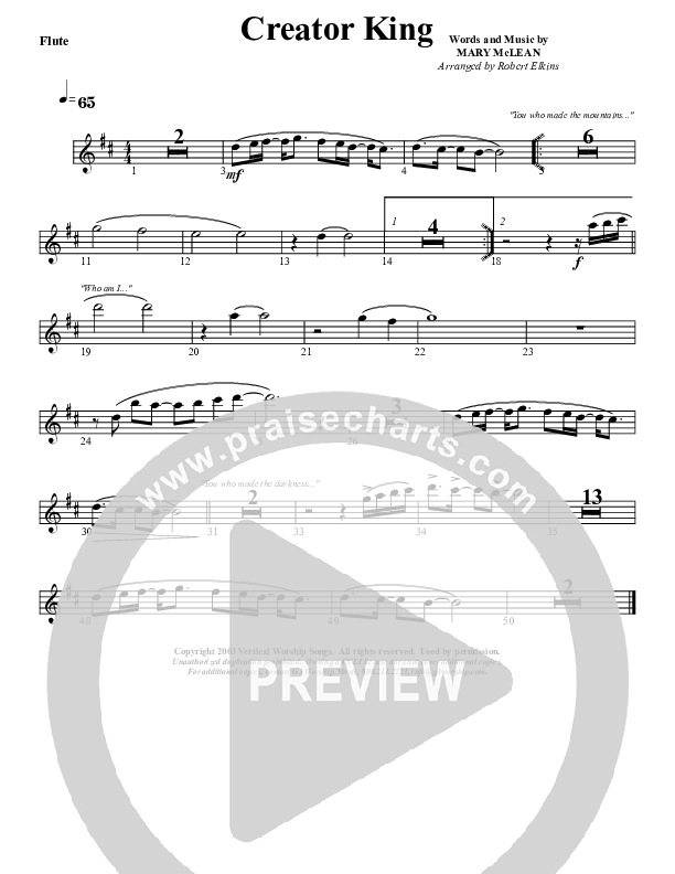 Creator King Flute (G3 Worship)