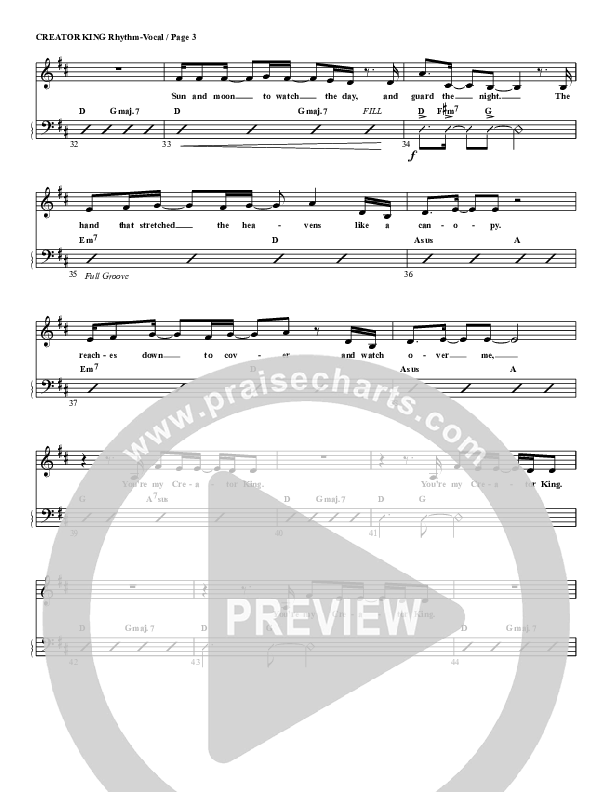 Creator King Rhythm/Vocal (G3 Worship)