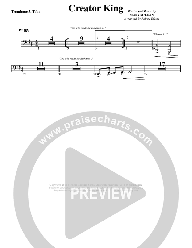 Creator King Trombone 3/Tuba (G3 Worship)