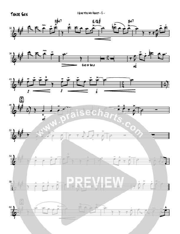 I Give You My Heart (Instrumental) Tenor Sax 2 (Brad Henderson)
