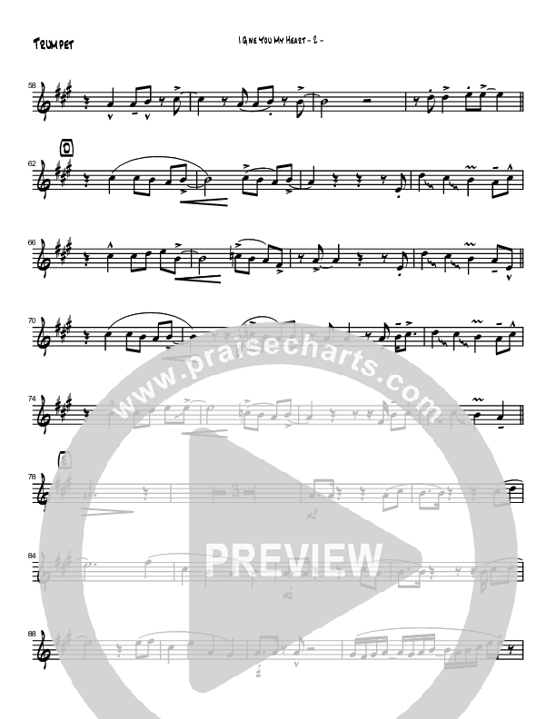 I Give You My Heart (Instrumental) Trumpet (Brad Henderson)