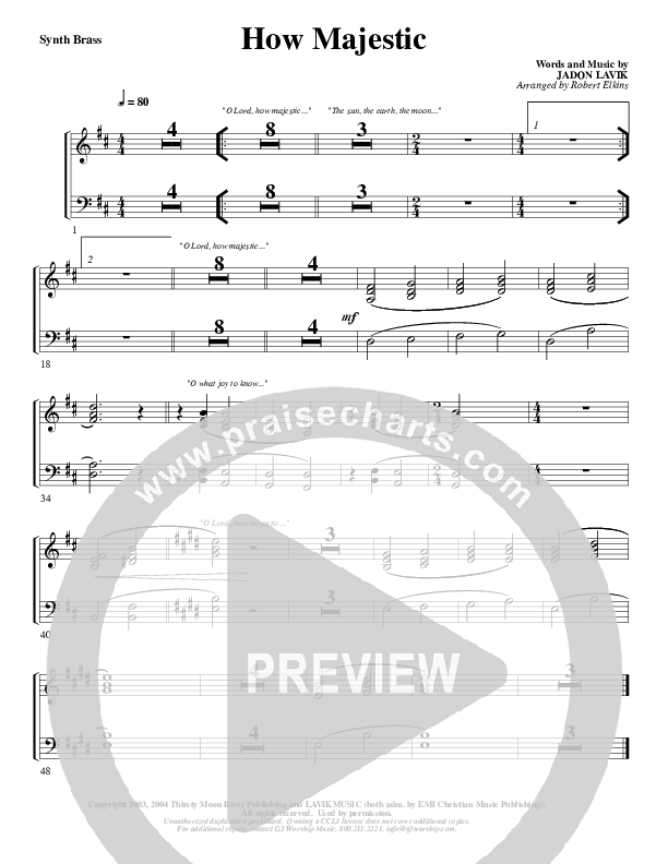 How Majestic Synth Brass (G3 Worship)