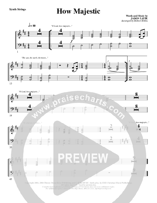 How Majestic Synth Brass (G3 Worship)