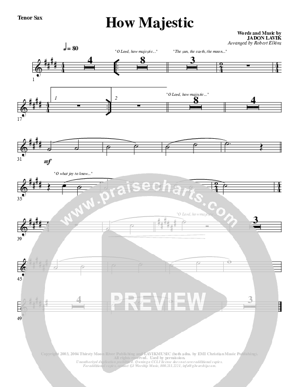 How Majestic Tenor Sax 2 (G3 Worship)