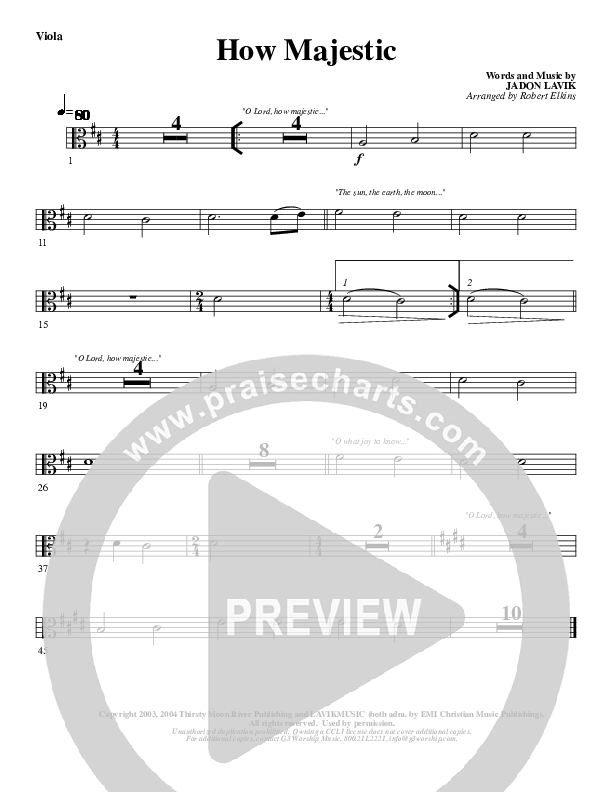 How Majestic Viola (G3 Worship)