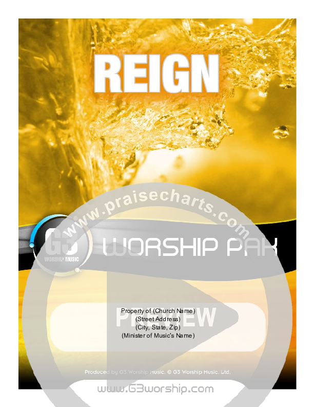 Reign Cover Sheet (G3 Worship)