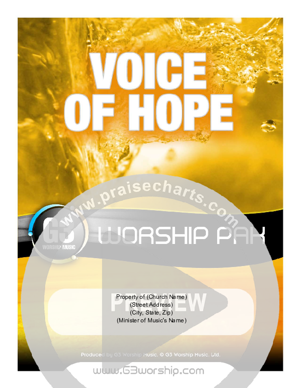 The Voice Of Hope Orchestration (G3 Worship)
