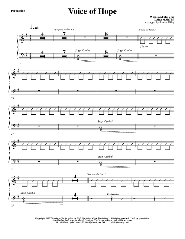 The Voice Of Hope Percussion (G3 Worship)