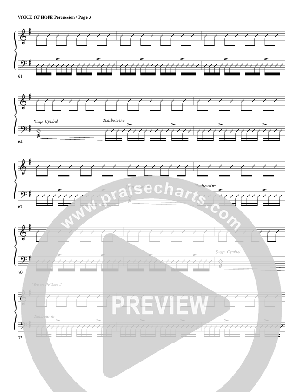 The Voice Of Hope Percussion (G3 Worship)