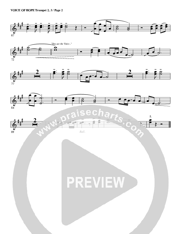 The Voice Of Hope Trumpet 2/3 (G3 Worship)