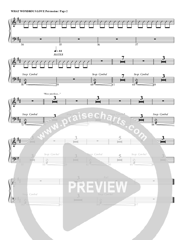 What Wondrous Love Percussion (G3 Worship)