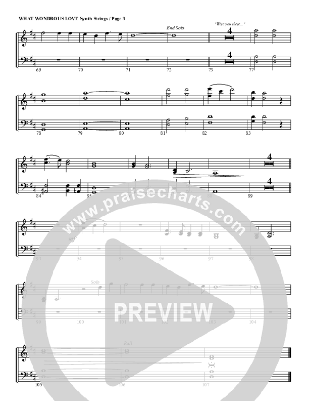 What Wondrous Love Synth Strings (G3 Worship)