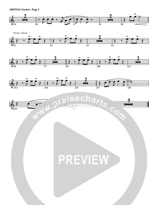Adonai Clarinet (G3 Worship)