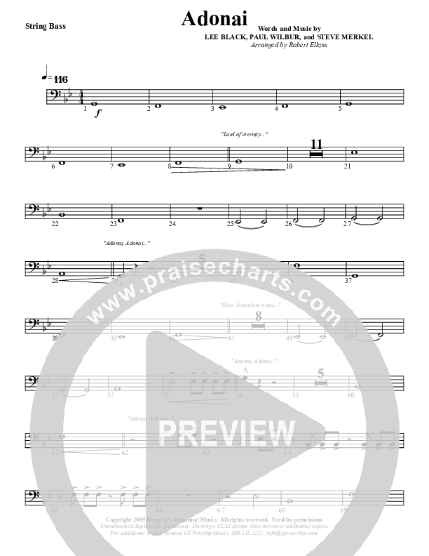 Adonai Double Bass (G3 Worship)