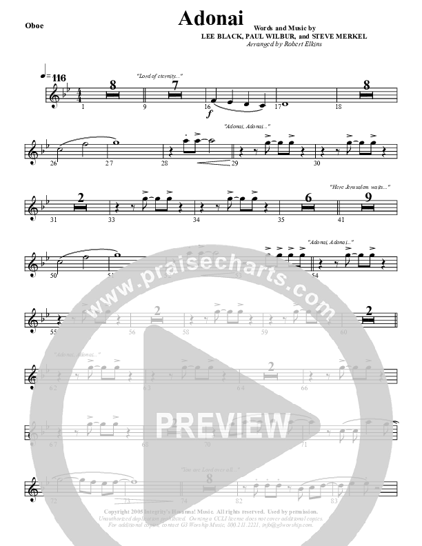 Adonai Oboe (G3 Worship)