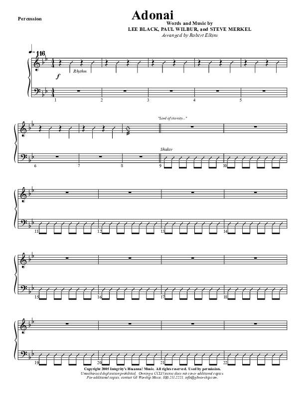 Adonai Percussion (G3 Worship)