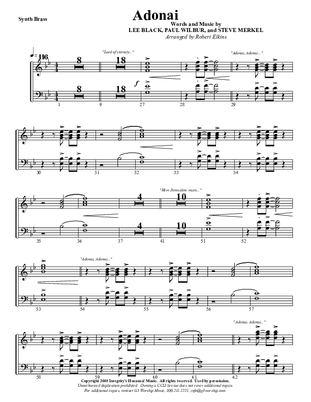 Adonai Synth Brass (G3 Worship)