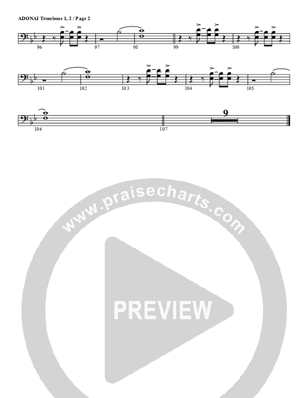 Adonai Trombone 1/2 (G3 Worship)