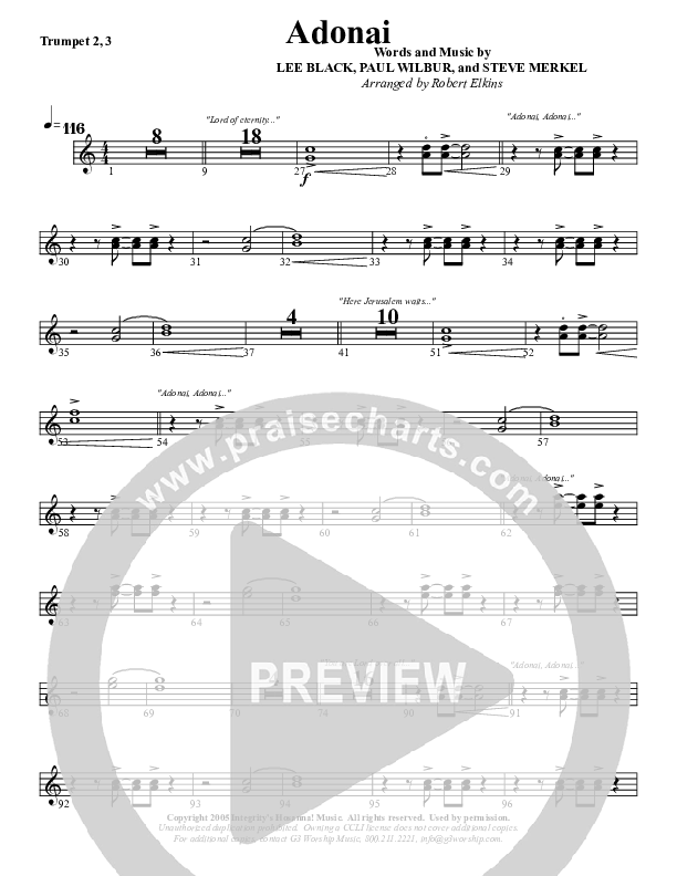 Adonai Trumpet 2/3 (G3 Worship)