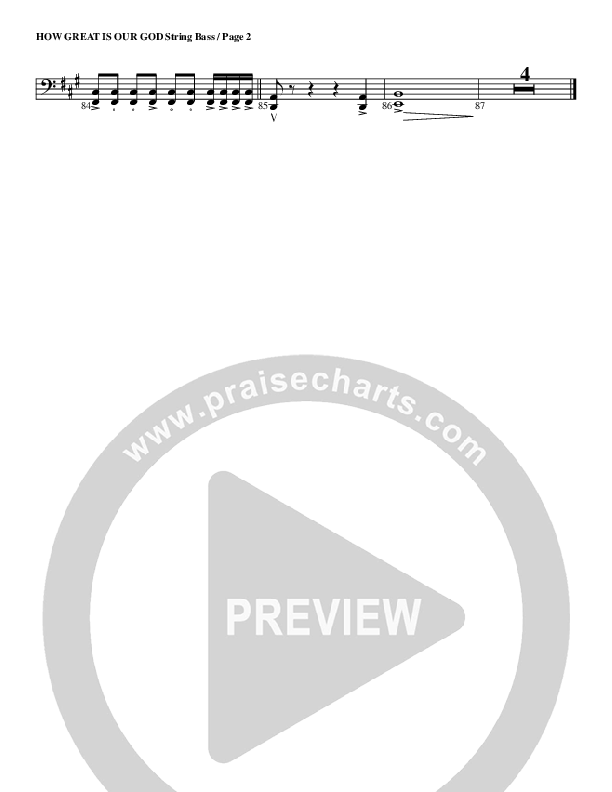 How Great Is Our God Double Bass (G3 Worship)