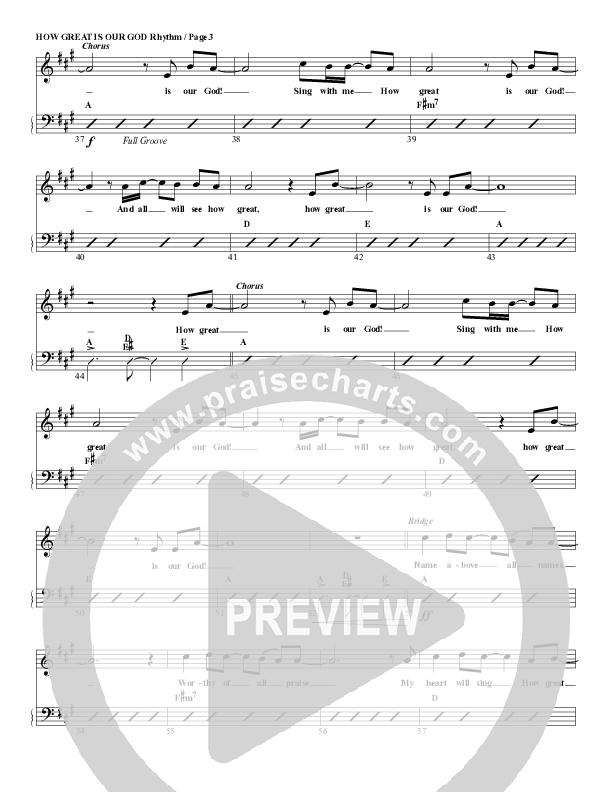 How Great Is Our God Rhythm/Vocal (G3 Worship)